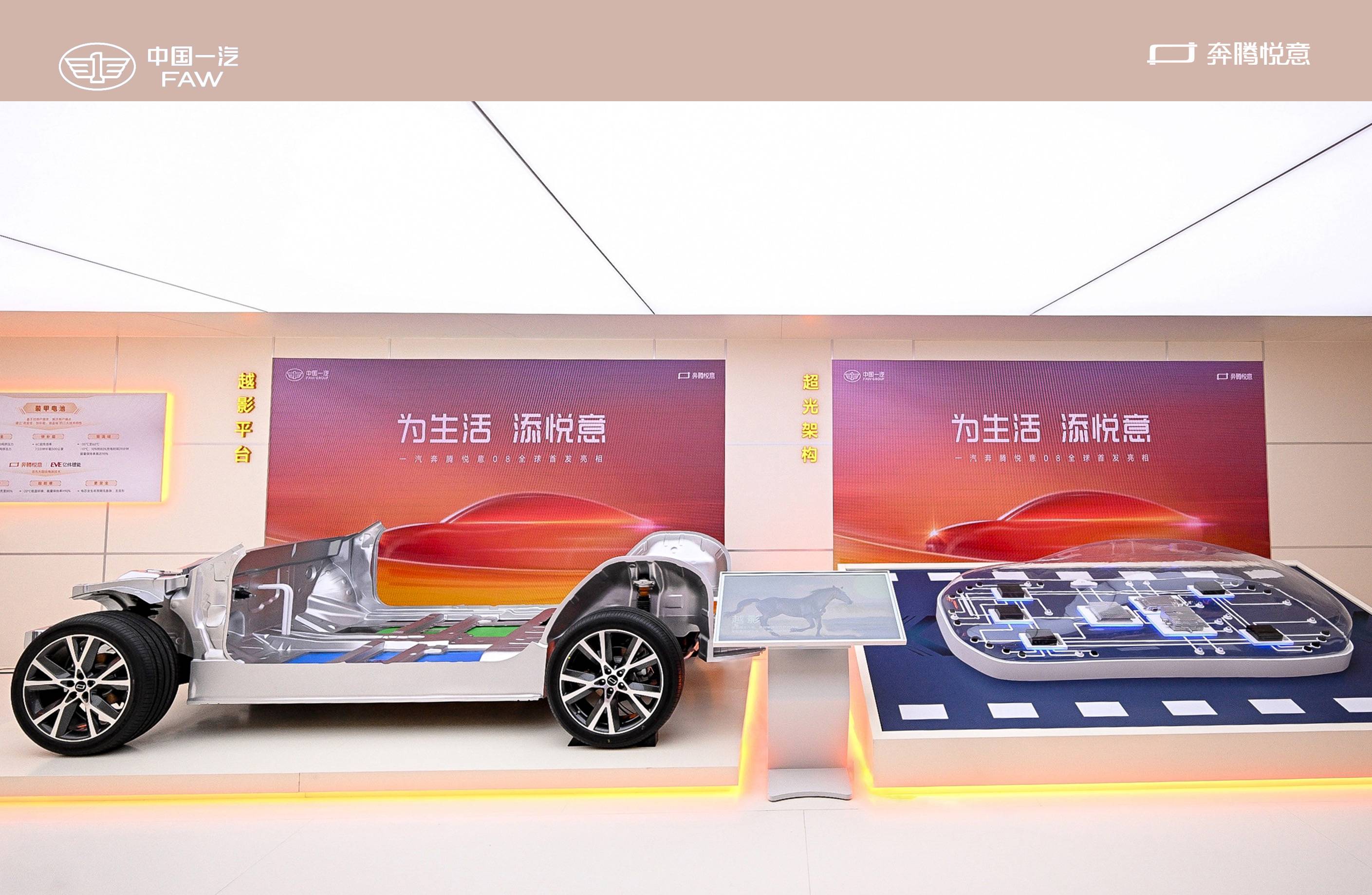 一汽奔騰全矩陣新能源車型首秀上海車展(圖5)